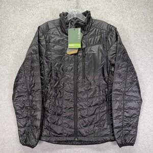 LL Bean Jacket Mens Small Black Primaloft Packaway Insulated Lightweight Puffer